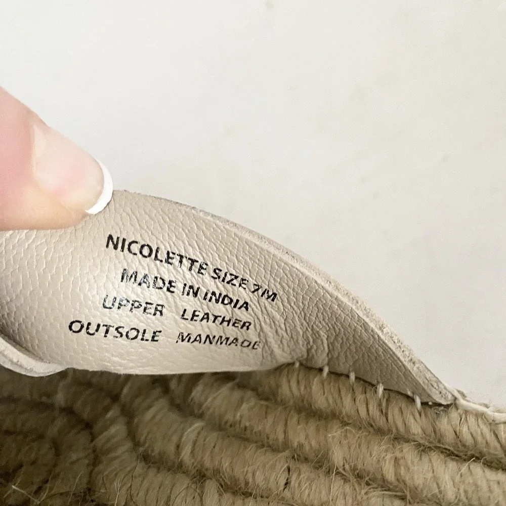 COCONUTS Matisse Nicolette Ankle Strap Womens 7 Sandals‎ Light Tan Espadrille